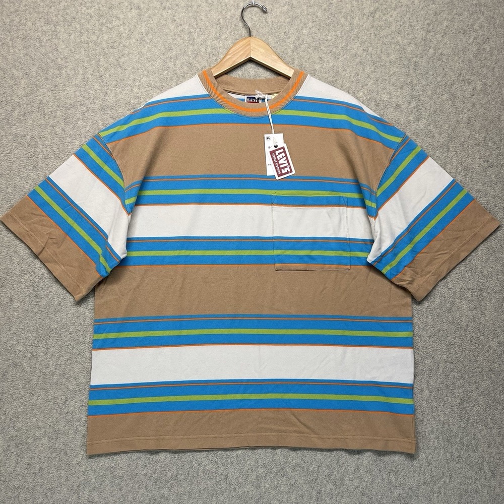 Levi's Vintage Clothing Striped Pocket Tee Size‎ M Made in Portugal NWT